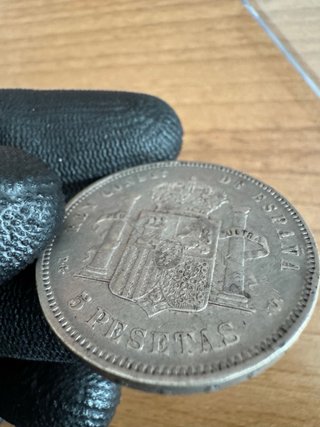 5 Pesetas 1893 Alfonso XIII PGV