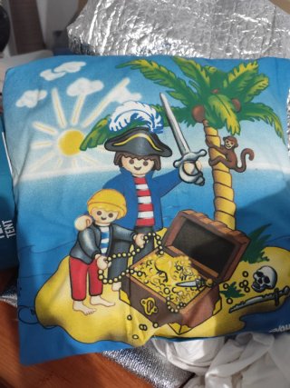 Cojín Playmobil Piratas Tesoro