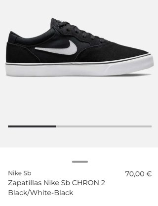 Zapatillas Nike SB Negras y Blancas