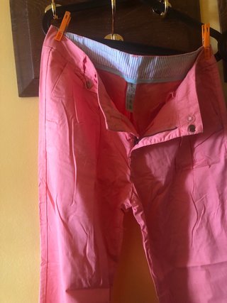 Lote 4 pantalones de tela con pinzas