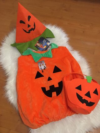 Fato Abóbora Halloween/Carnaval