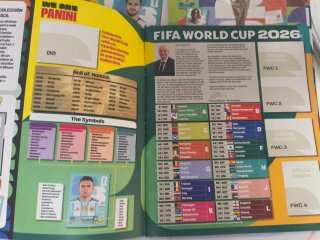 Lote Cromos Panini Mundial + Actualización + Álbum