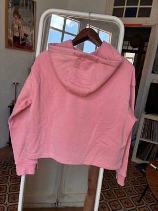 Sudadera rosa con capucha