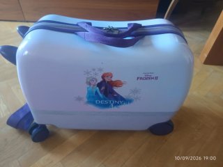 Maleta Infantil Frozen Cabina Rosa/Morada