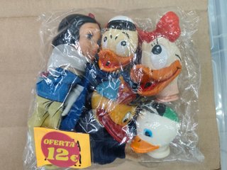 lote figuras muñecos disney goma pvc mickey donald