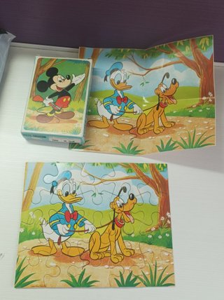 lote figuras muñecos disney goma pvc mickey donald
