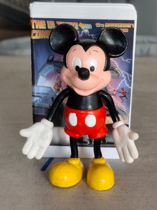 lote figuras muñecos disney goma pvc mickey donald