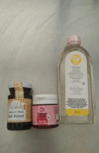 Esencia Red Velvet y Colorante Gel + Vainilla