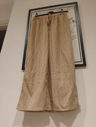 Pantaloni palazzo beige