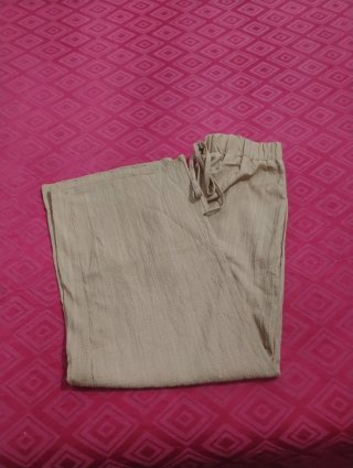 Pantaloni palazzo beige