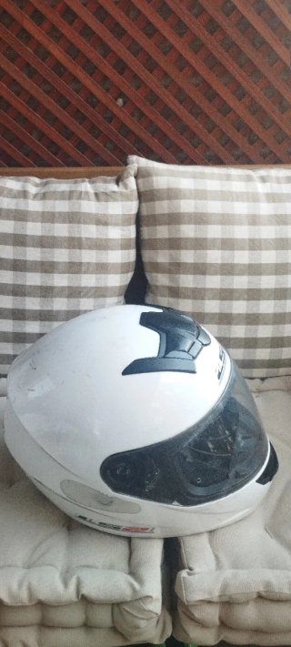 Casco Moto Blanco LS2