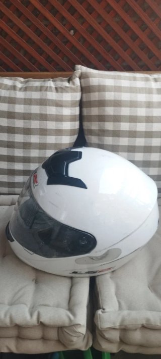 Casco Moto Blanco LS2