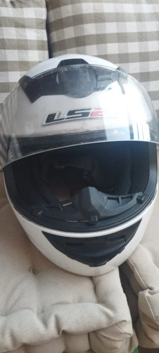 Casco Moto Blanco LS2