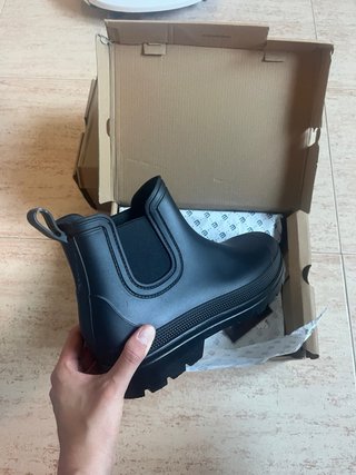 Botas de agua hombre negras