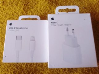 Apple Cable USB-C a Lightning 1m y Cargador 20W