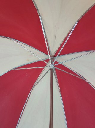 Paraguas XXL Laurent Perrier Rojo/Blanco