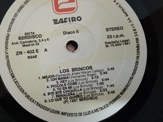 Los Brincos Álbum de Oro 2 LP Vinilo