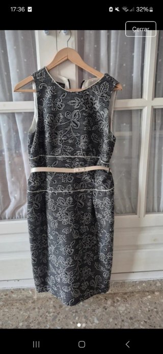 Vestido negro y blanco nuevo