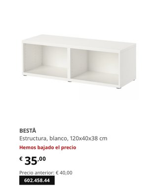 Mueble TV IKEA BESTÅ 2 puertas STUVSVIKEN