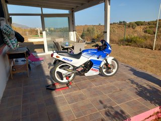 Honda NSR F1 Azul y Blanco