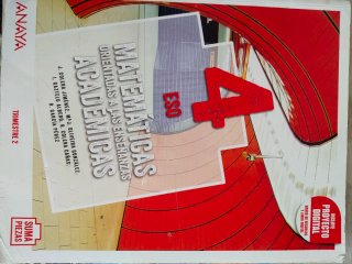 3 Libros Matemáticas Anaya 4° ESO
