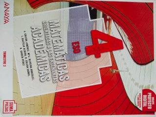 3 Libros Matemáticas Anaya 4° ESO