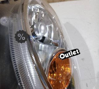 QJ FARO IZQ MINI R56 06-10 FUNDO CROMO INTERMITENTE NARANJA