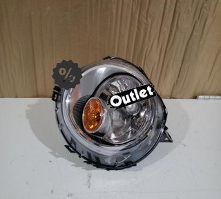 QJ FARO IZQ MINI R56 06-10 FUNDO CROMO INTERMITENTE NARANJA