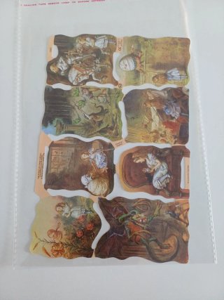 Cromos troquelados Lewis Carroll.