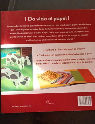 Origami para niños libro y paquete de papel de ...