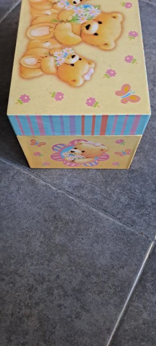 Joyero infantil ositos flores mariposas con musica