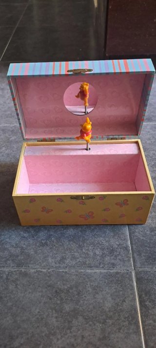 Joyero infantil ositos flores mariposas con musica