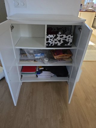 Mueble auxiliar blanco madera