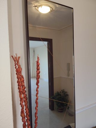 Mueble recibidor con espejo