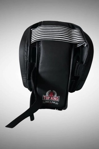 Casco boxeo Top Ring negro talla ajustable protecc
