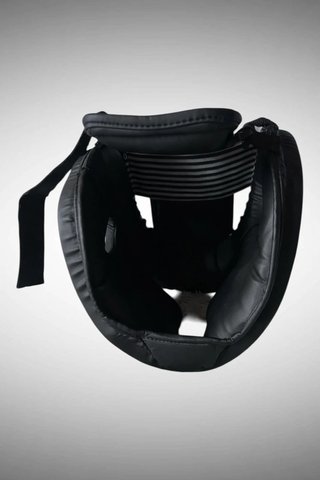 Casco boxeo Top Ring negro talla ajustable protecc