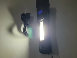 Linterna LED Potente USB Zoom Multifunción