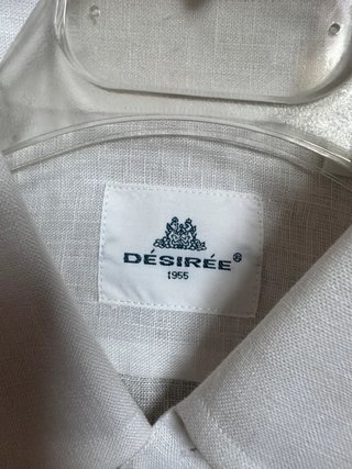 Camicia Desiree 1955 Napoli Lino Bianca