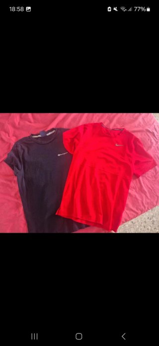 Camiseta Champion Negra Hombre
