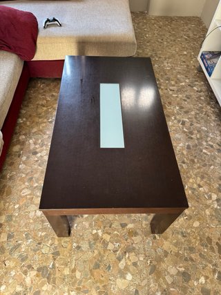 Mesa de centro madera y cristal