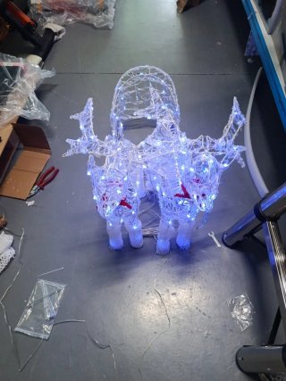 Figura Navideña Luces LED Multicolor