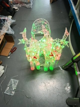 Figura Navideña Luces LED Multicolor