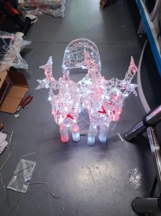 Figura Navideña Luces LED Multicolor