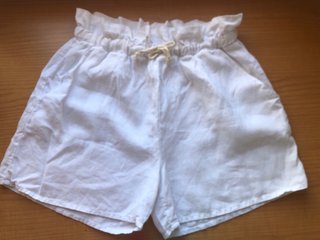 Bermudas Lino Mus & Bombon Blancas