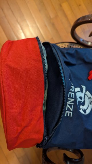 Borsone sportivo UISP Firenze blu/rosso