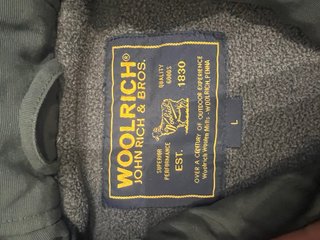 Cappotto Woolrich grigio e blu