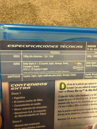 Monstruos S.A. Blu-ray Spagnolo