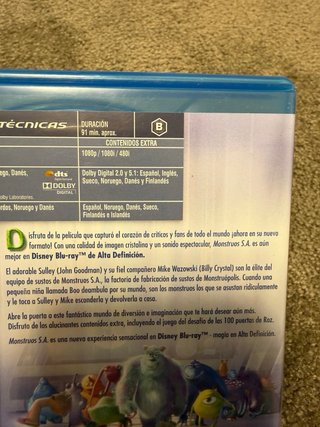 Monstruos S.A. Blu-ray Spagnolo
