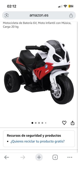 Moto Infantil BMW S1000RR 6V