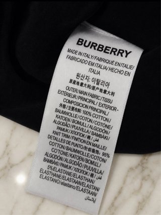 T-shirt Burberry London England nera